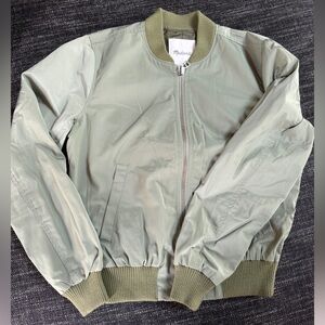 Madewell Olive Green Bomber Jacket